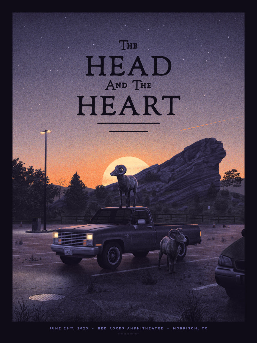 The Head and the Heart Poster » Red Rocks » June 29th, 2023 » by