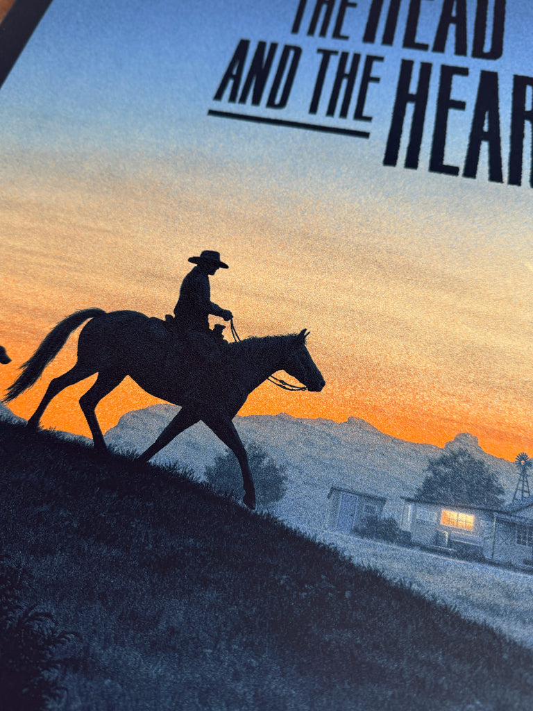 Aug12th The Head and the Heart Red Rocks Poster August 12th, 2024 – Nicholas Moegly
